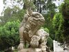 statue de chien gardien chinois
