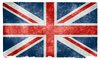 drapeau grunge britannique